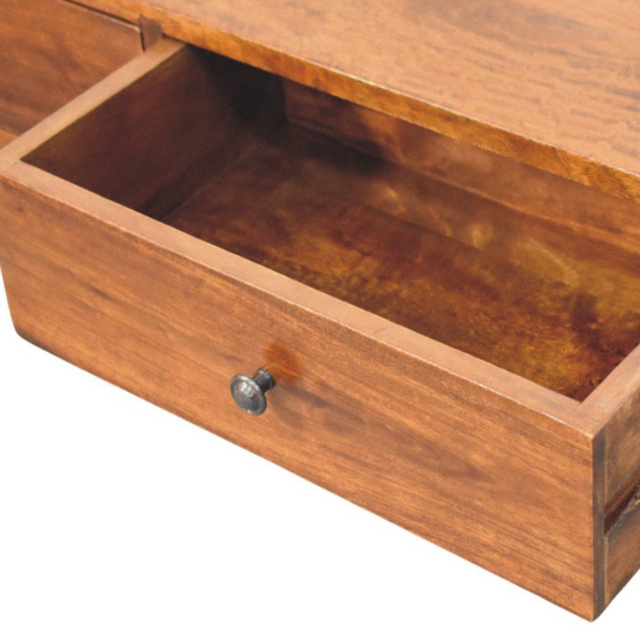Artisan - Lunar 2 Drawer Chestnut Wall Mounted Console