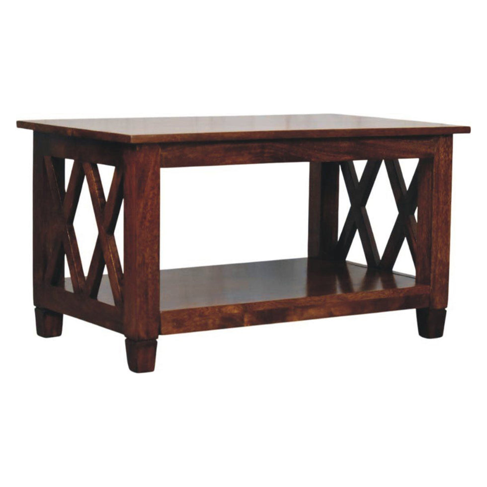 Artisan - Belmont X-Frame Chestnut Coffee Table