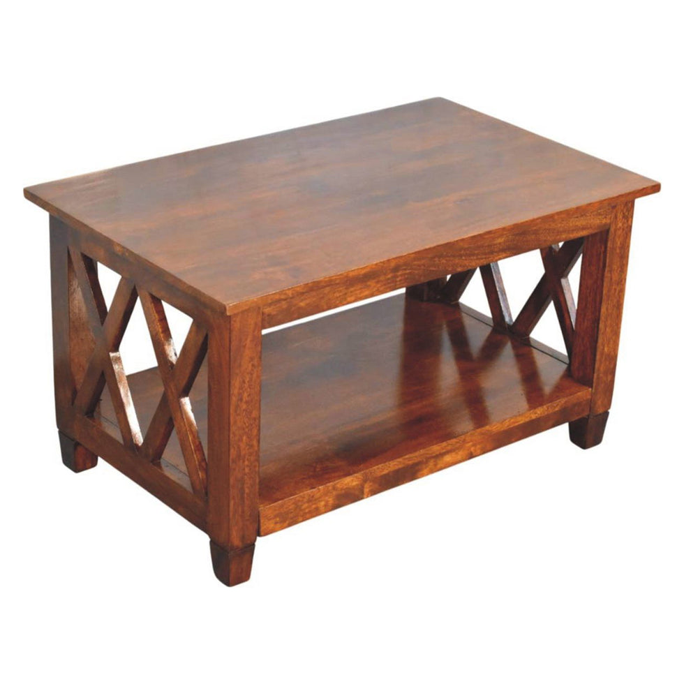 Artisan - Belmont X-Frame Chestnut Coffee Table