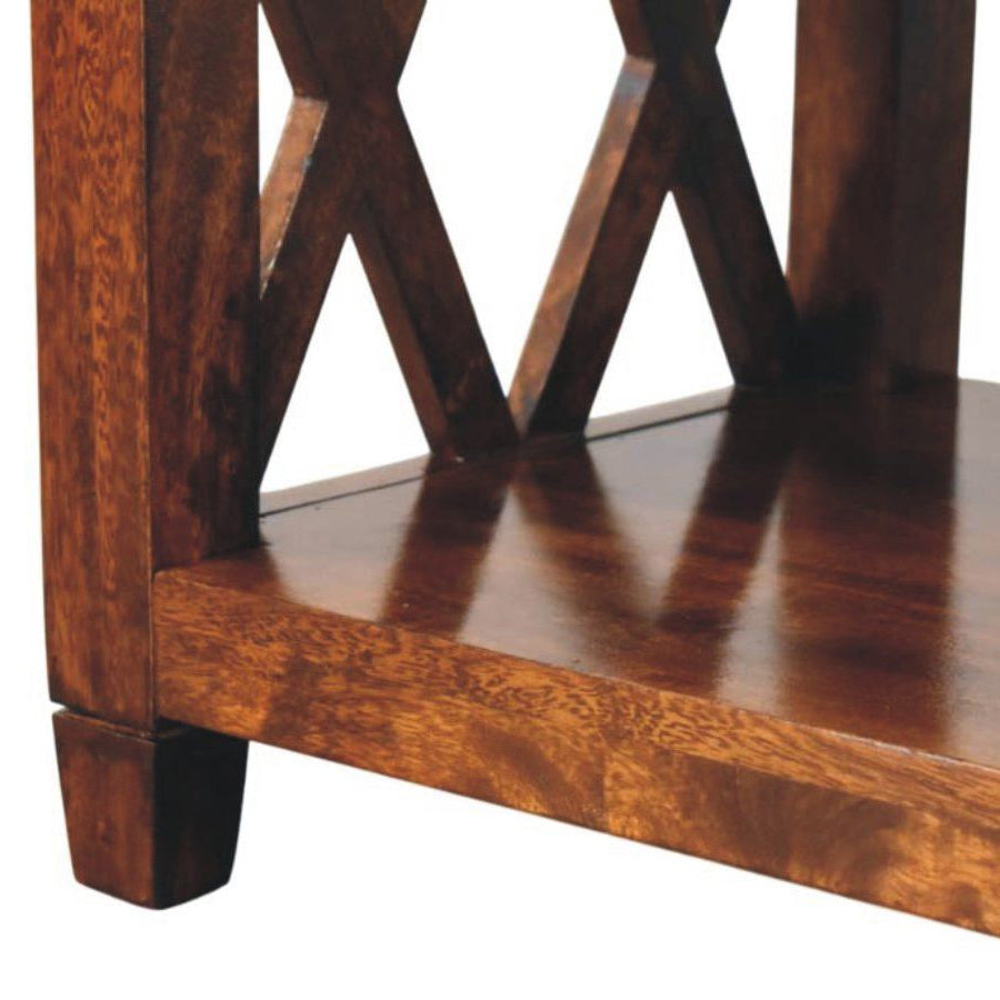 Artisan - Belmont X-Frame Chestnut Coffee Table