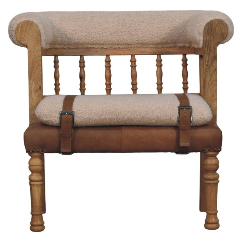 Artisan - Strapped Hallway Boucle Bench