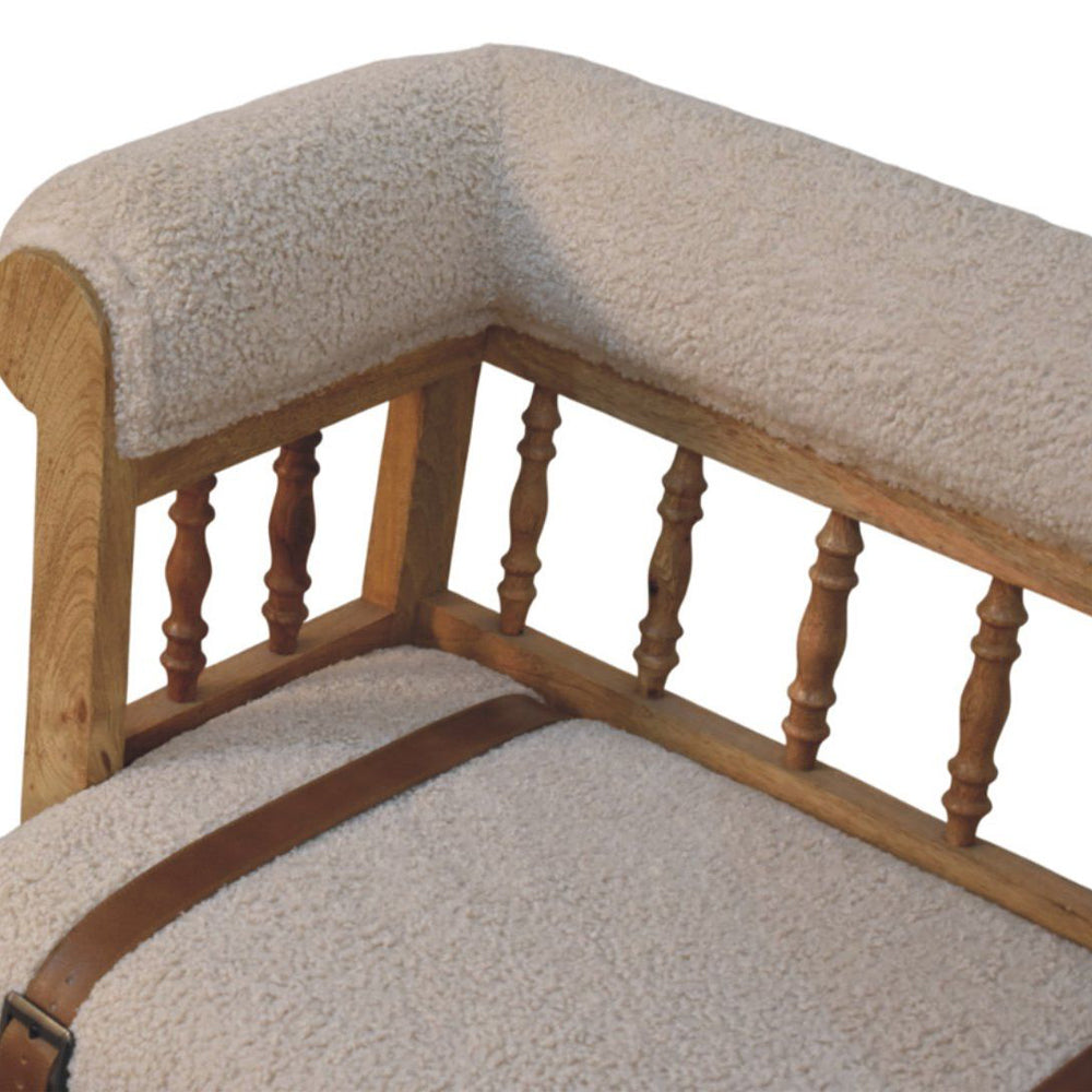 Artisan - Strapped Hallway Boucle Bench
