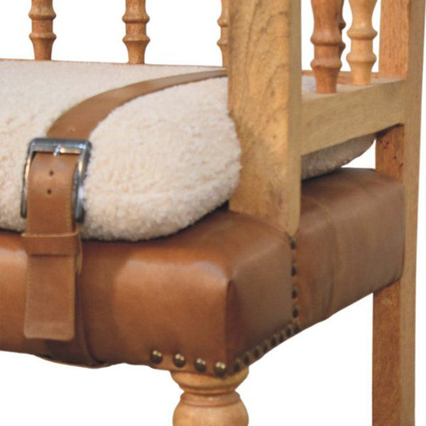 Artisan - Strapped Hallway Boucle Bench