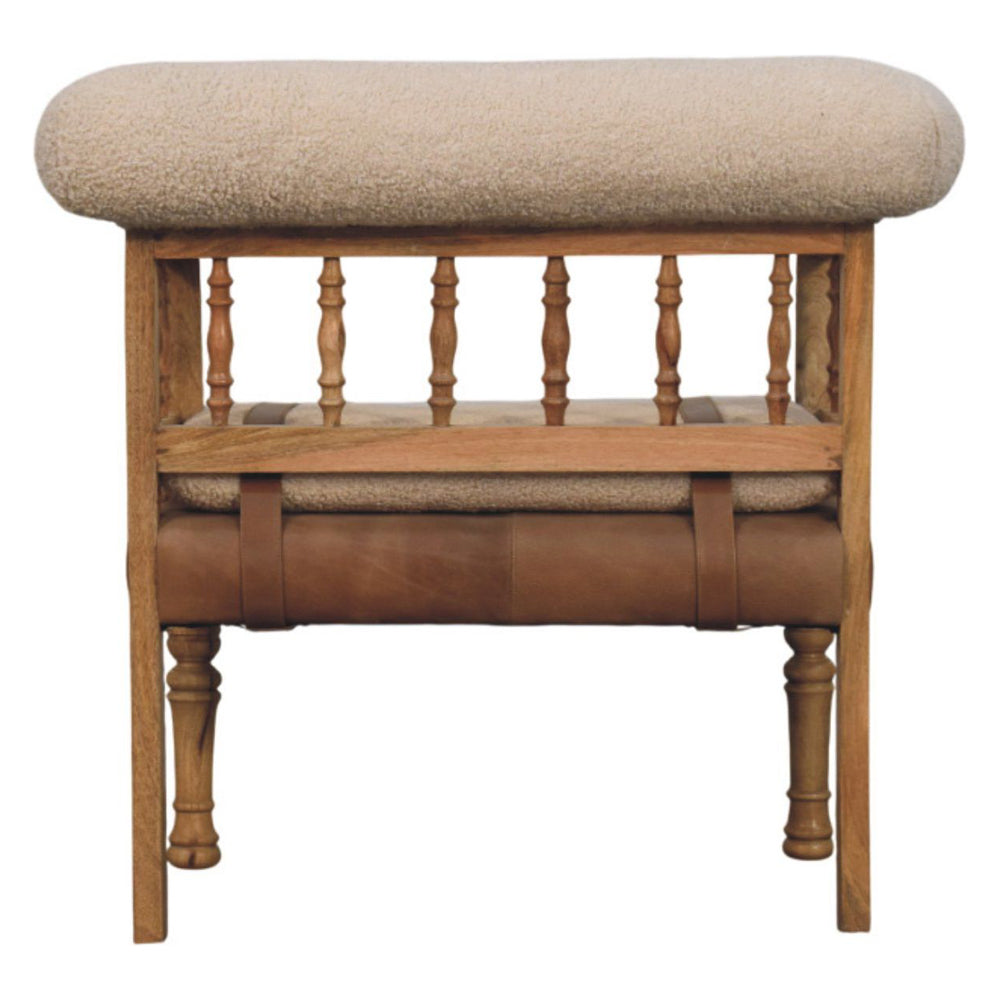 Artisan - Strapped Hallway Boucle Bench