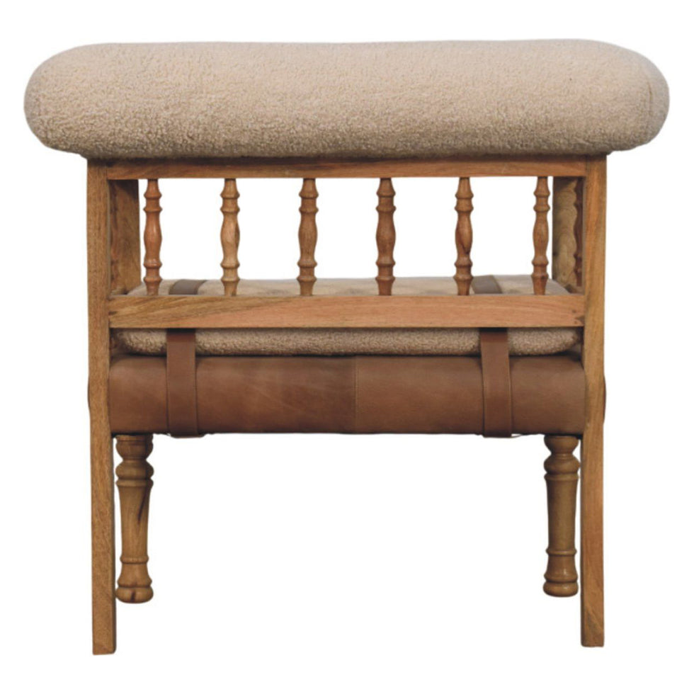 Artisan - Strapped Hallway Boucle Bench