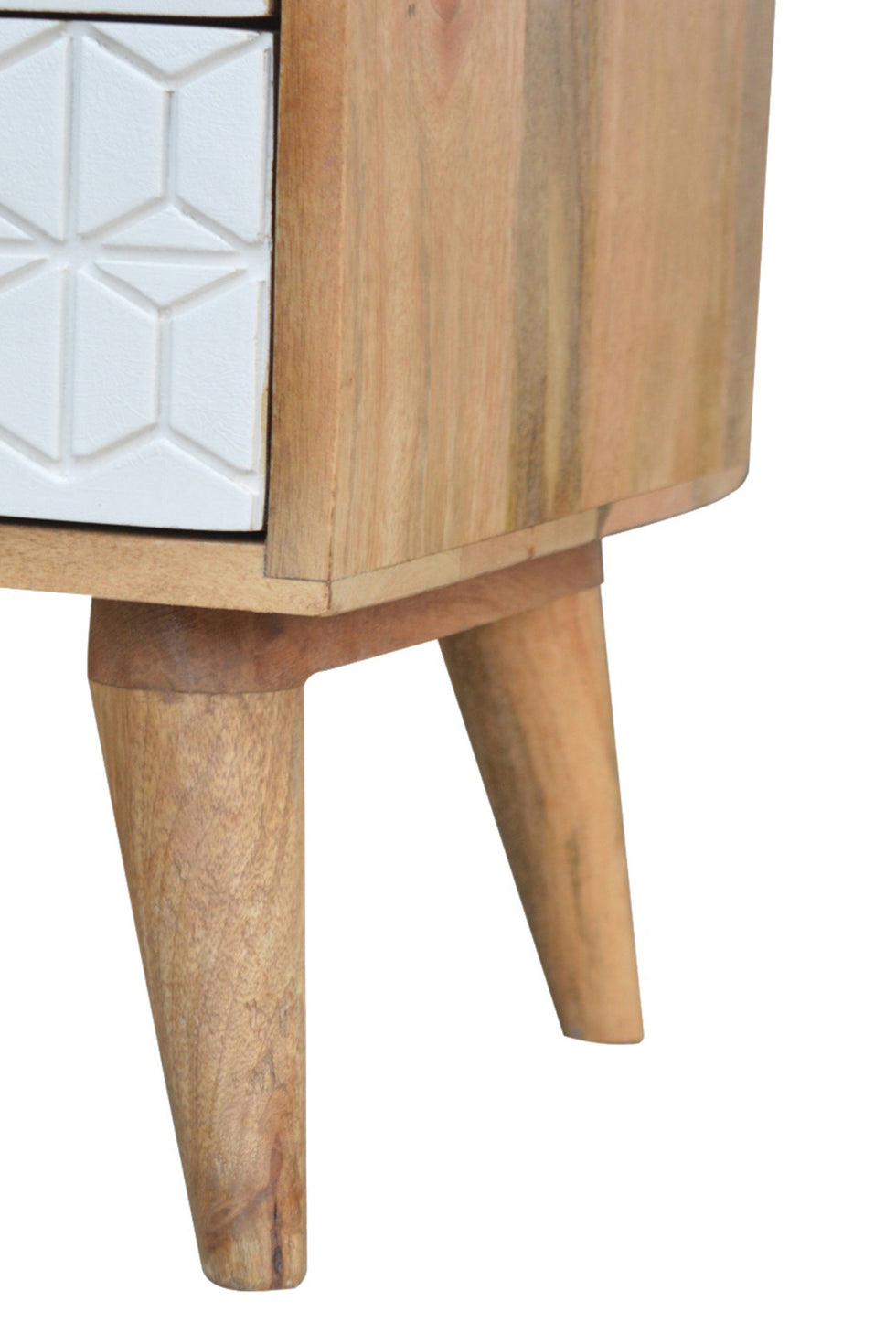 Artisan - Carved Media Unit in Sleek White