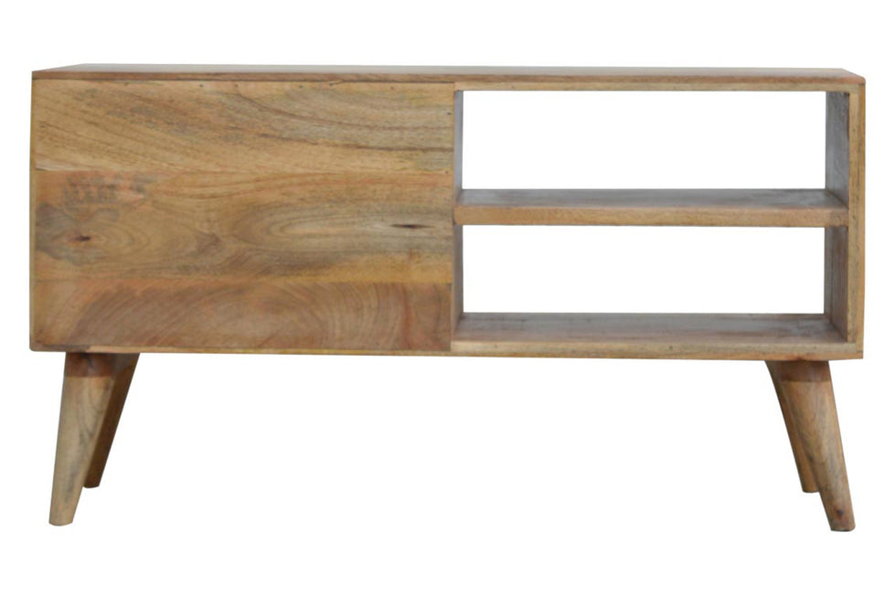 Artisan - Carved Media Unit in Sleek White