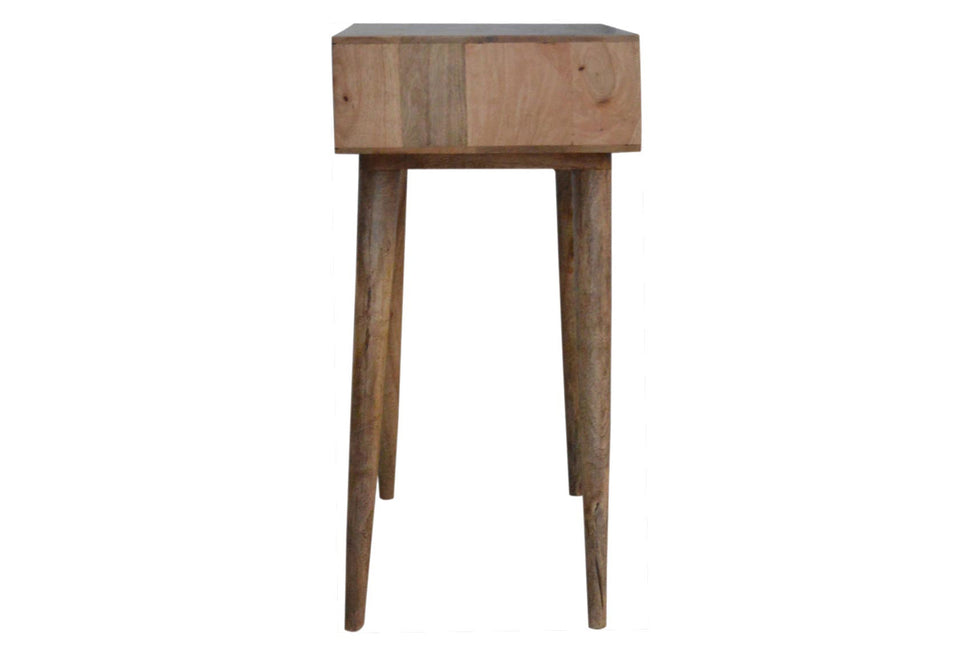 Artisan - Carved Console Table in Sleek White
