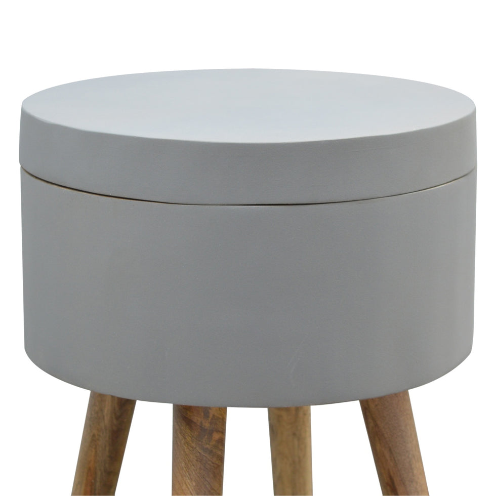 Artisan - Painted End Table in Gray