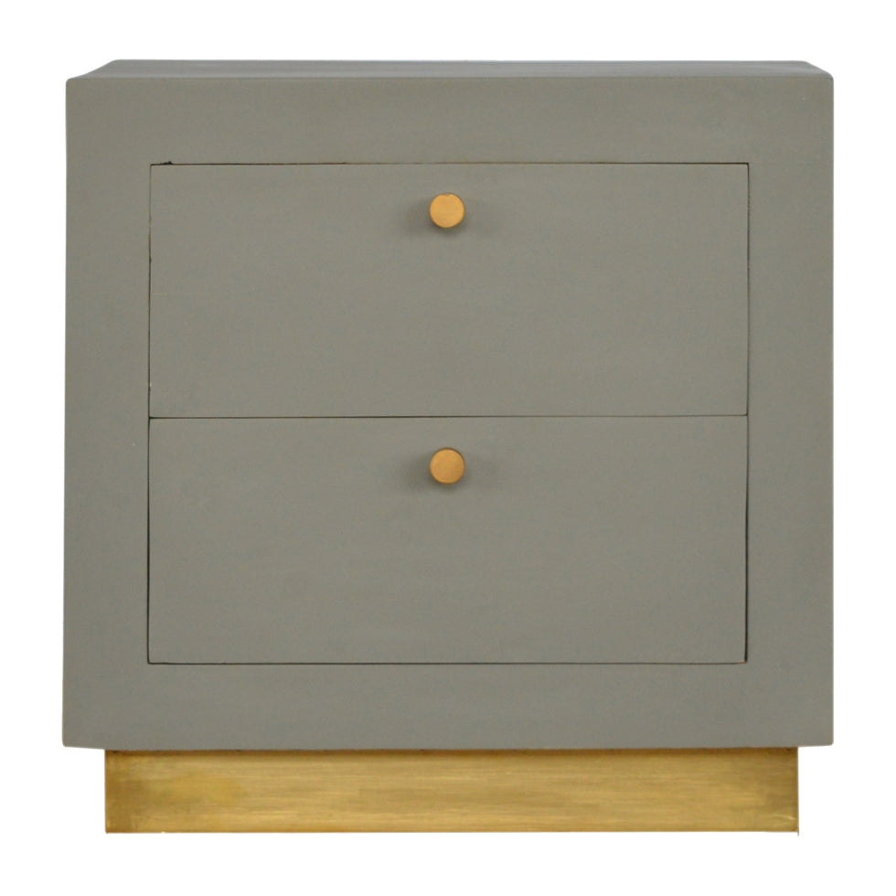 Artisan - Cement Nightstand in Sleek