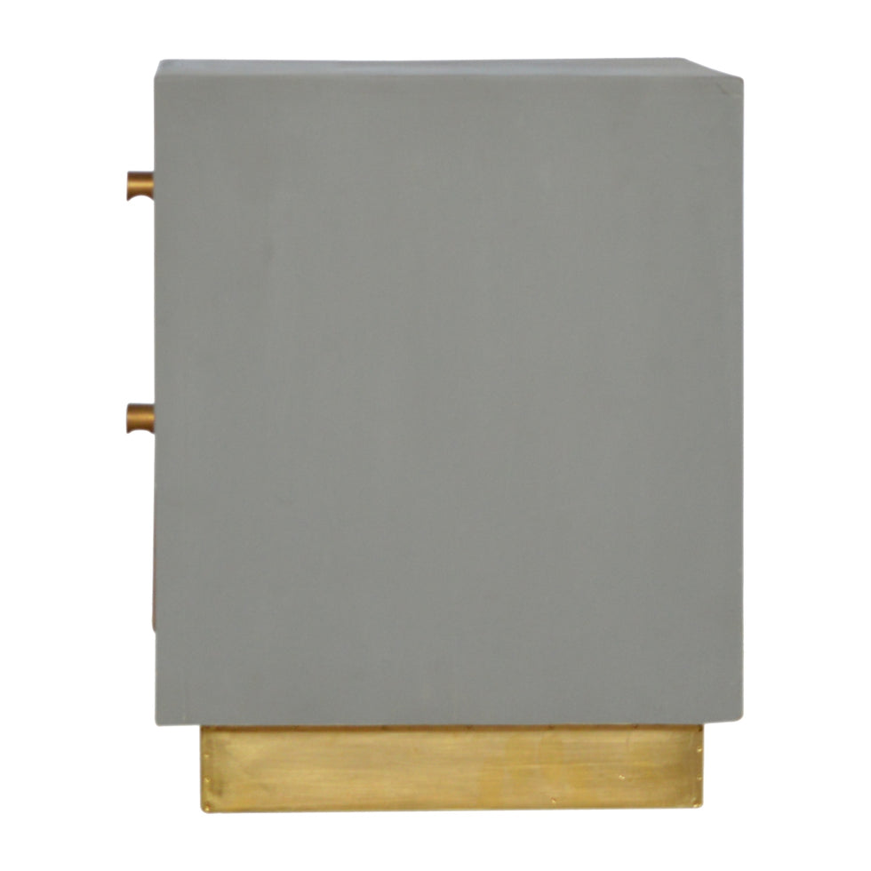 Artisan - Cement Nightstand in Sleek