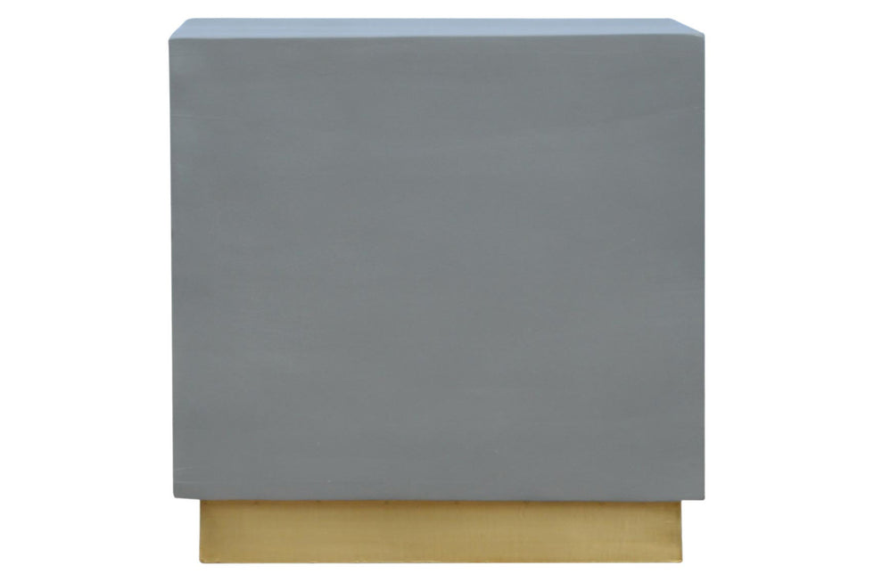 Artisan - Sleek Cement Occasional Footstool