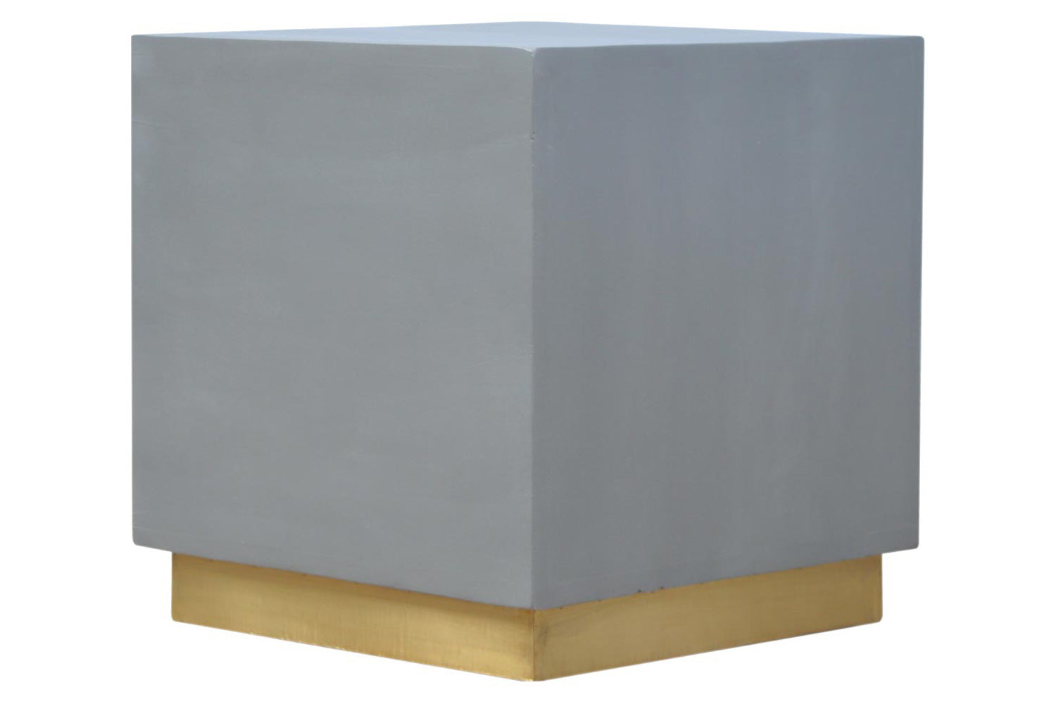 Artisan - Sleek Cement Occasional Footstool