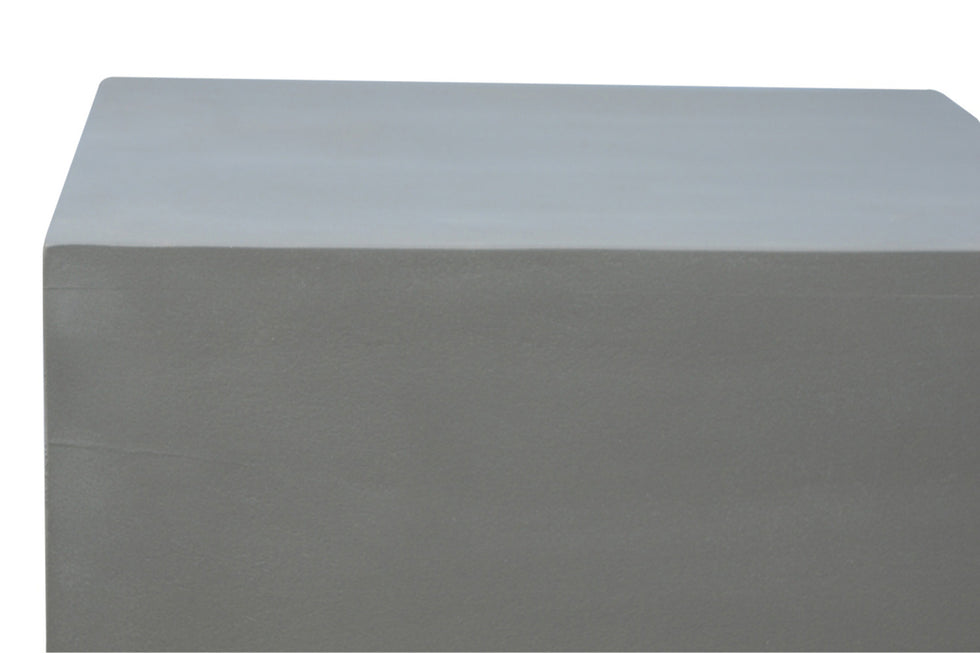 Artisan - Sleek Cement Occasional Footstool