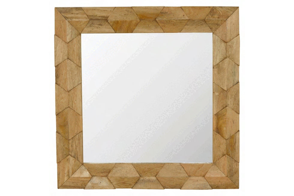 Artisan - Pineapple Carved Square Mirror
