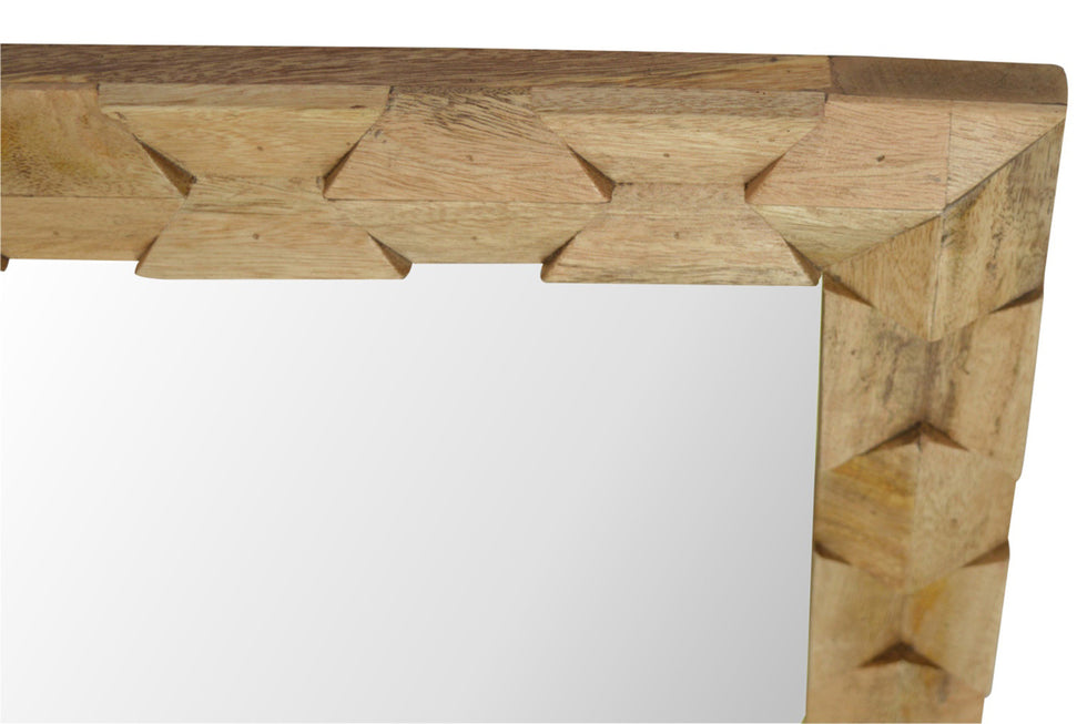 Artisan - Pineapple Carved Square Mirror