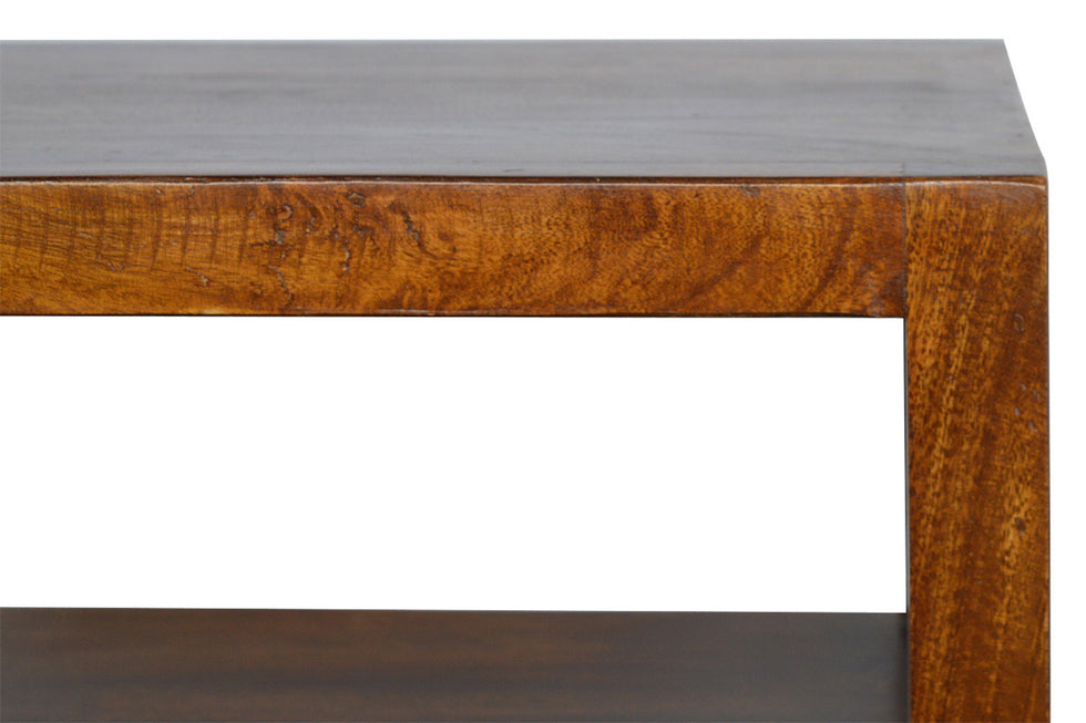 Artisan - Bedside with Gold Bar in Chestnut