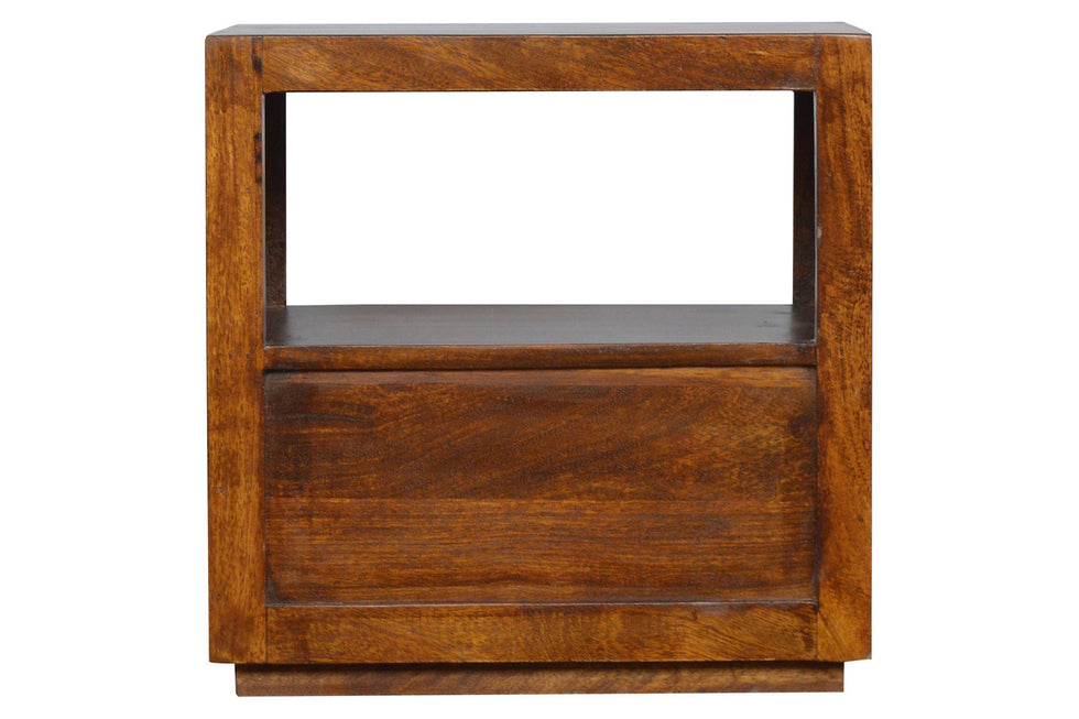 Artisan - Bedside with Gold Bar in Chestnut