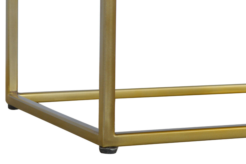Artisan - Butler Tray Table with Gold Base in Chestnut