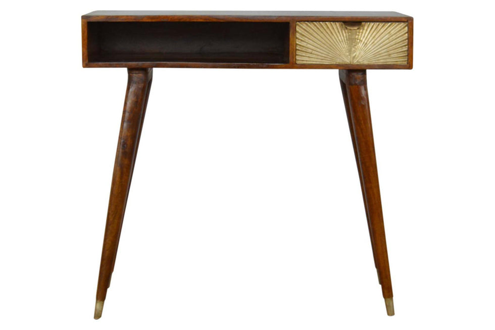 Artisan - Sunrise Gold Carved Writing Desk