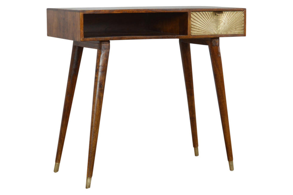 Artisan - Sunrise Gold Carved Writing Desk