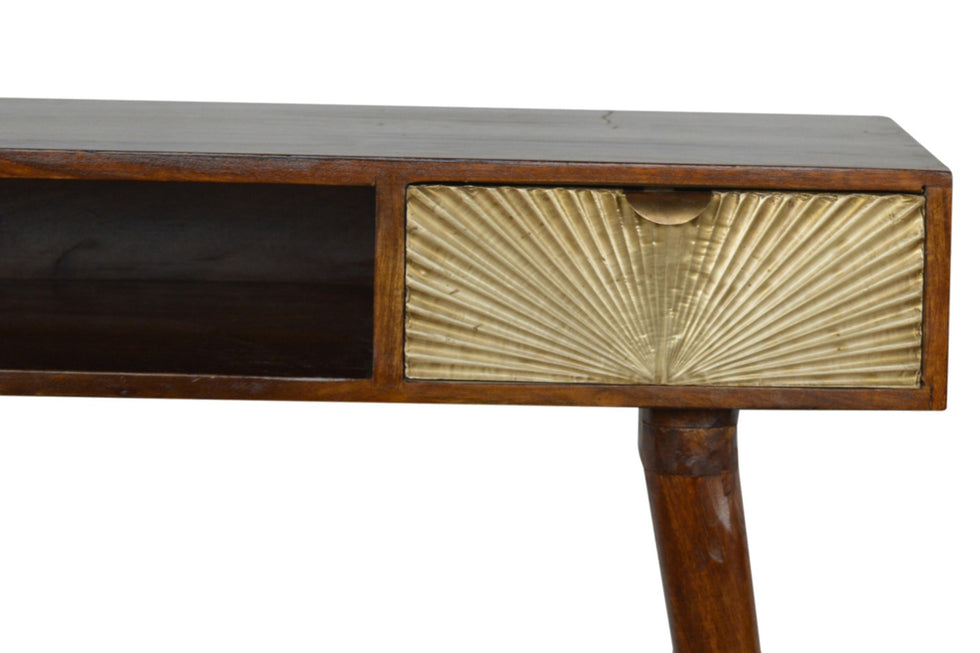 Artisan - Sunrise Gold Carved Writing Desk