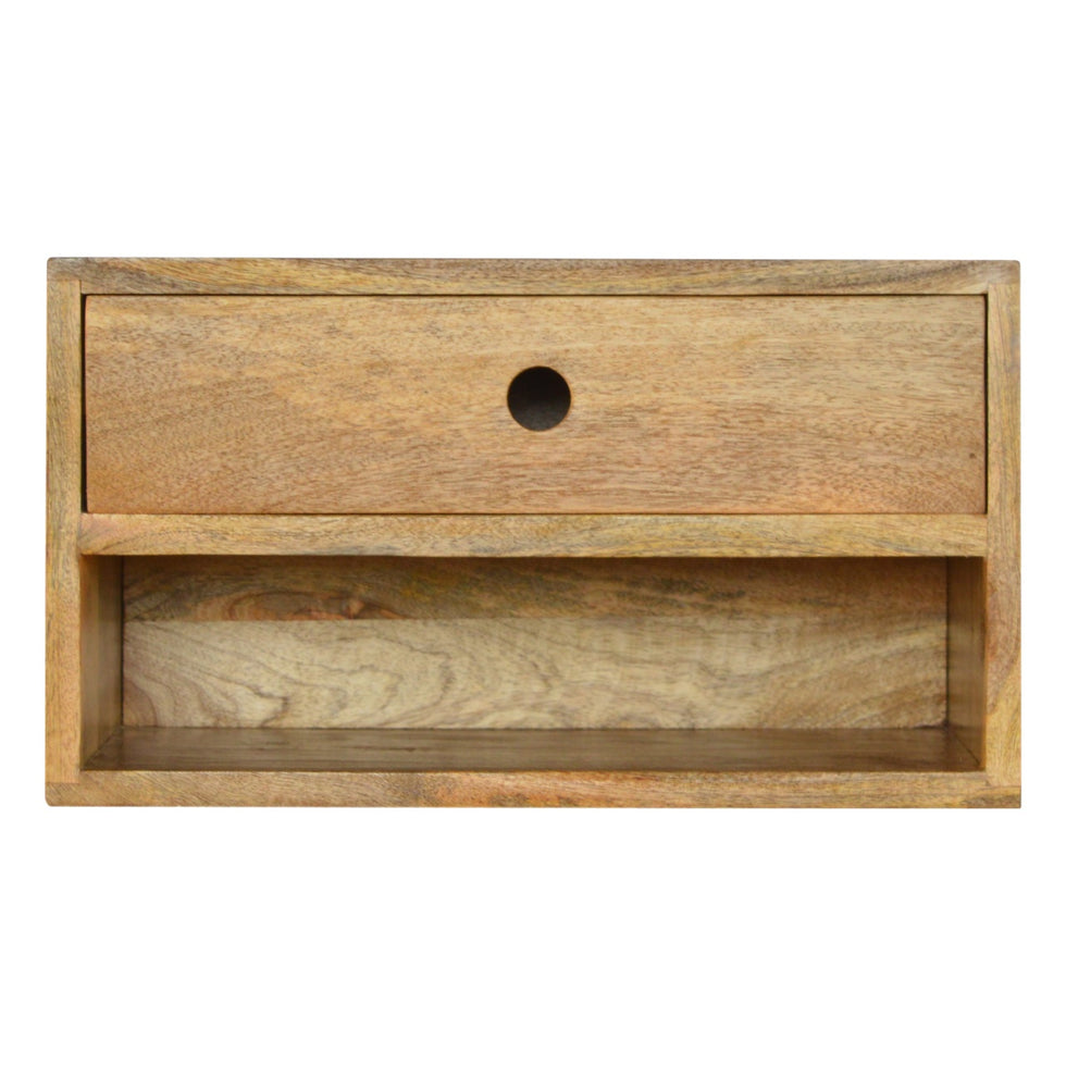 Artisan - Solid Wall Mounted Nightstand in Wood