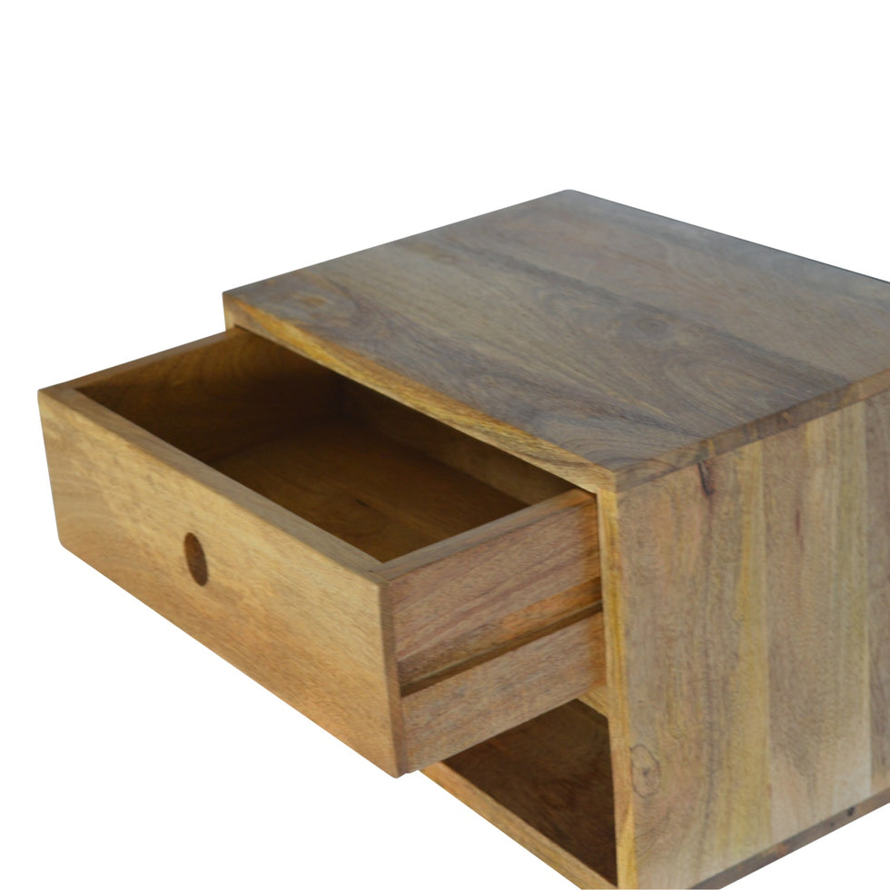 Artisan - Solid Wall Mounted Nightstand in Wood