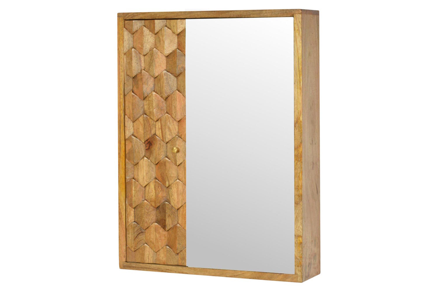 Artisan - Pineapple Carved Sliding Wall Mirror Cabinet