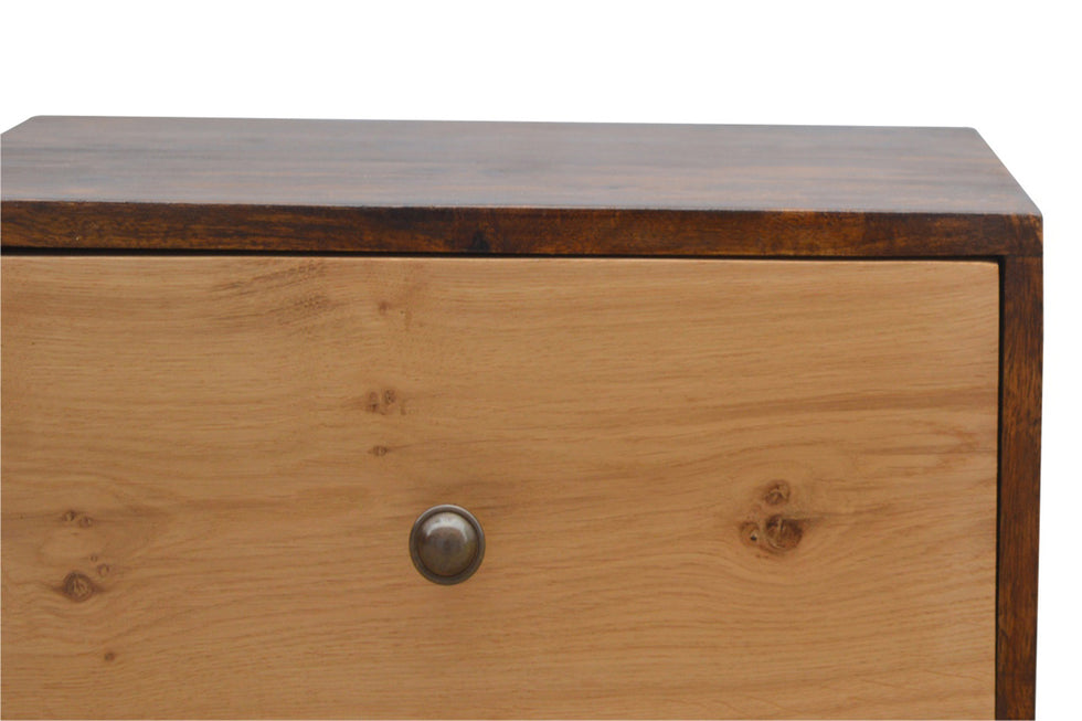 Artisan - 2 Drawer Nightstand with Oak Wood Drawer Fronts