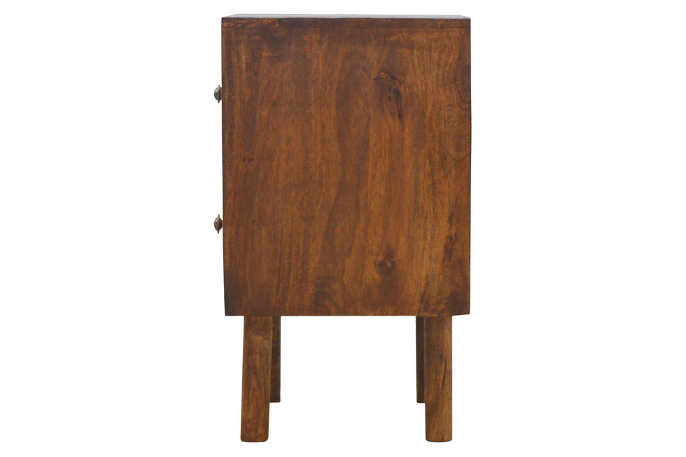 Artisan - 2 Drawer Nightstand with Oak Wood Drawer Fronts