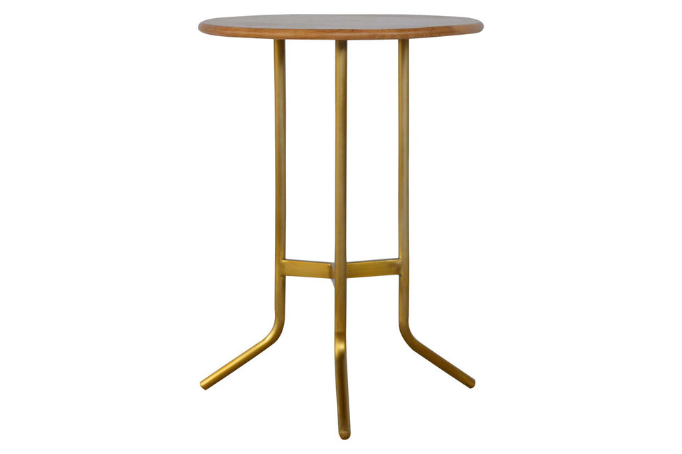 Artisan - Caramel Tea Table with Gold Base