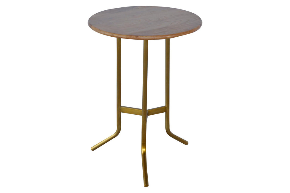Artisan - Caramel Tea Table with Gold Base