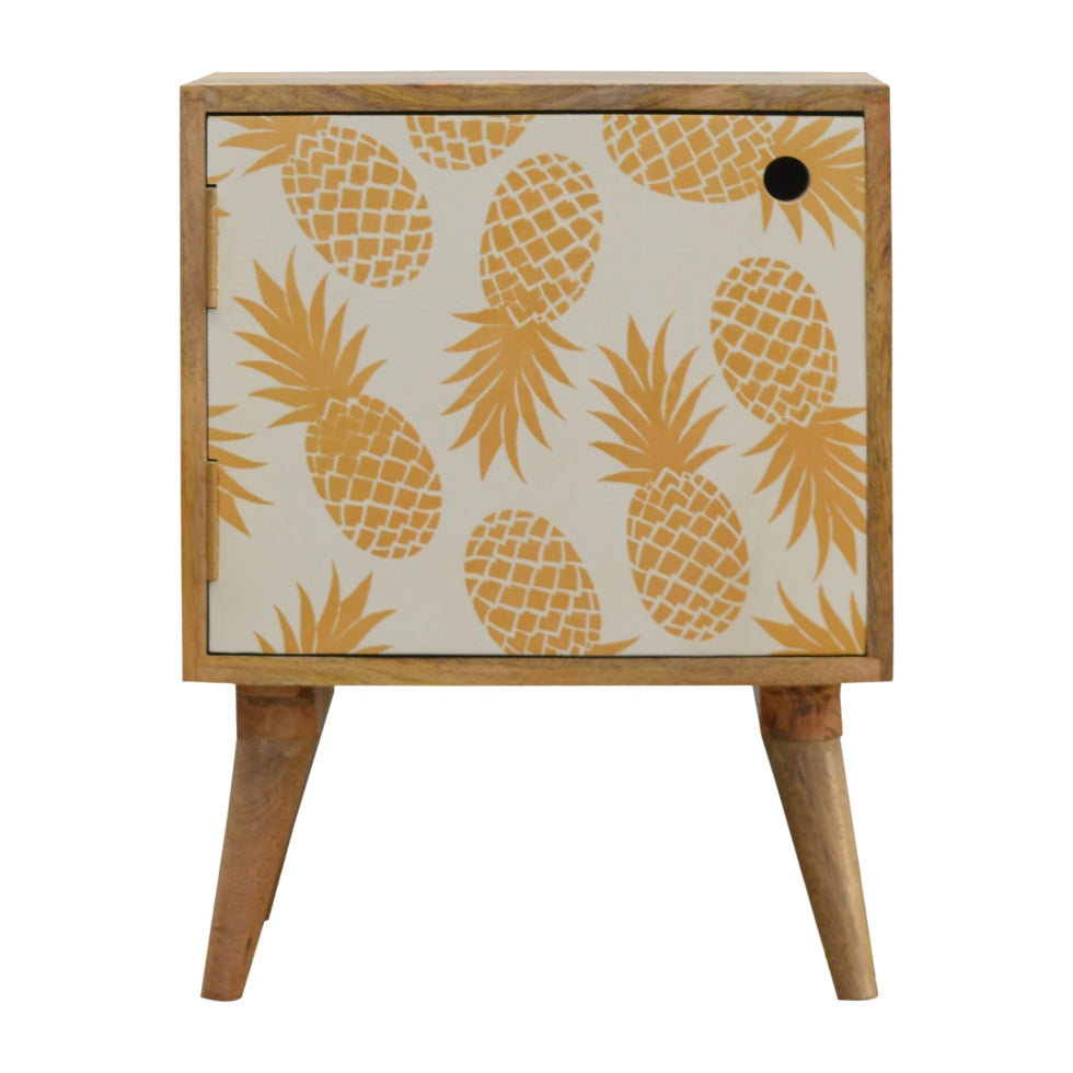 Artisan - Pineapple Screen Print Nightstand