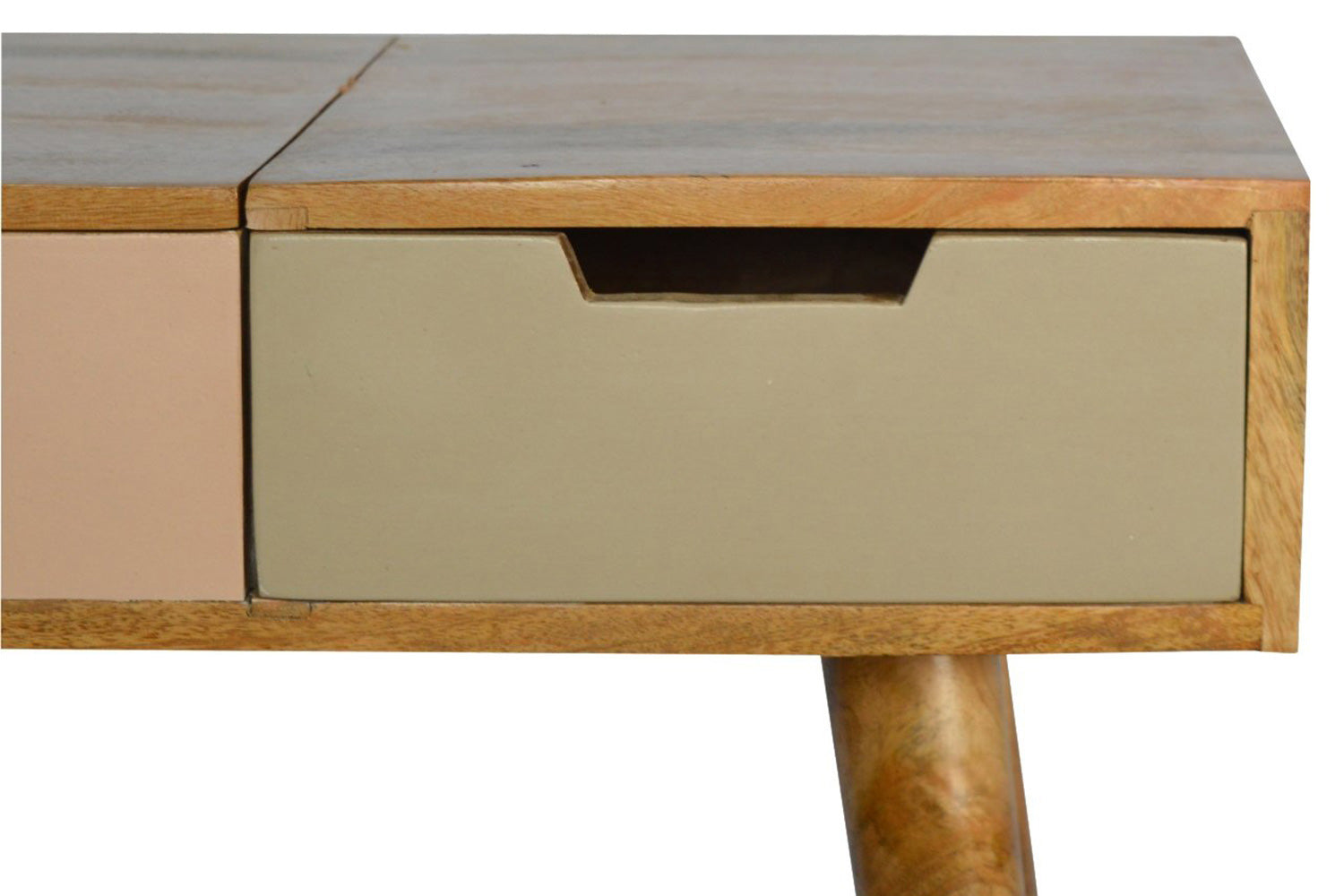 Artisan - Dressing Table with Foldable Mirror in Blush Pink