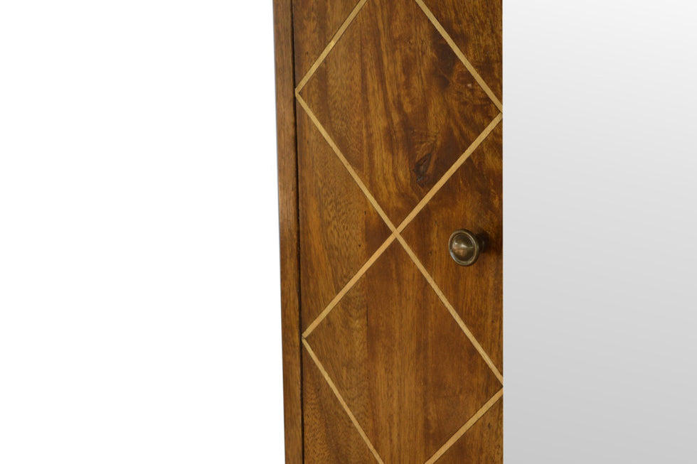 Artisan - Sliding Brass Inlay Wall Mirror Cabinet