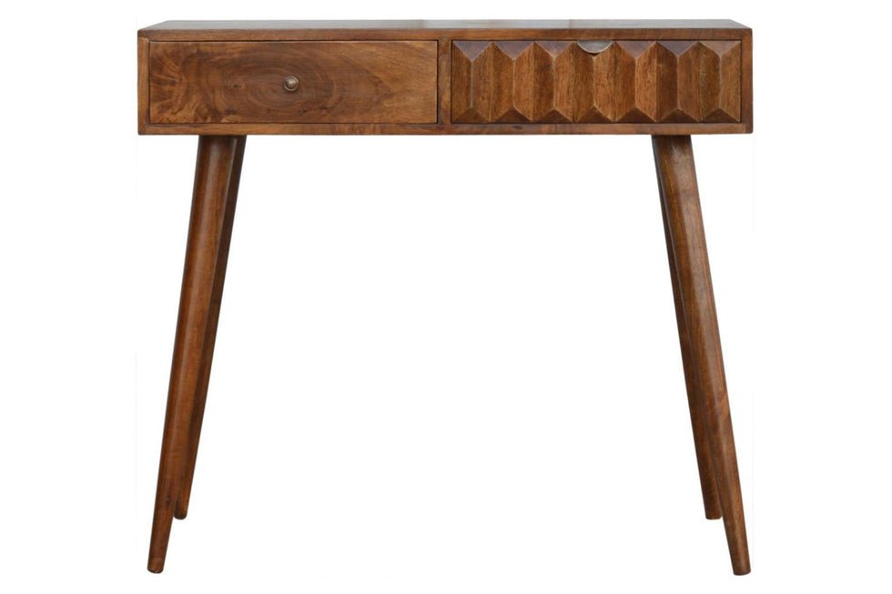 Artisan - Prism Console Table in Chestnut