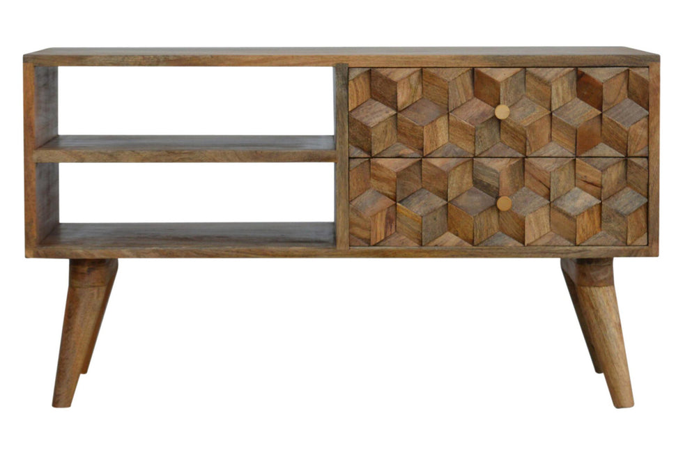 Artisan - Cube Carved Media Unit