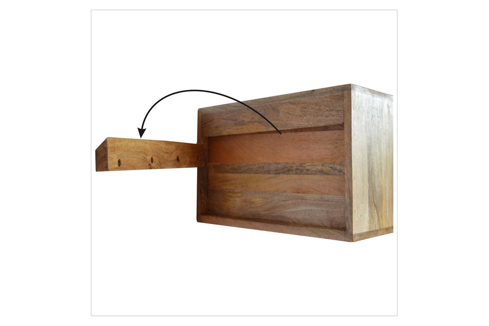 Artisan - Oak-ish Wall Mounted Bedside