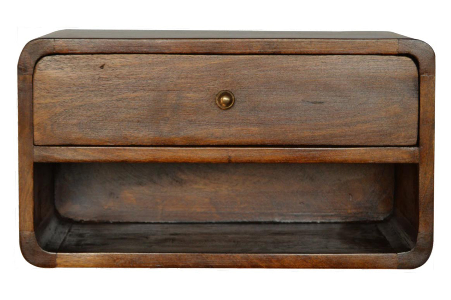 Artisan - Curved Wall Mounted Open Slot Bedside