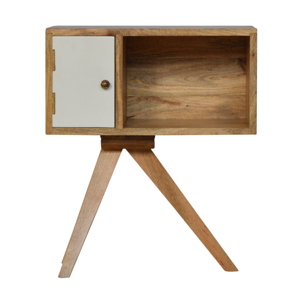 Artisan - Solid Wood Tripod Nightstand in Oak-Ish