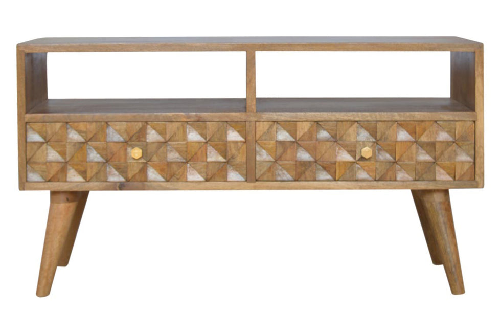 Artisan - Diamond Carved TV Unit