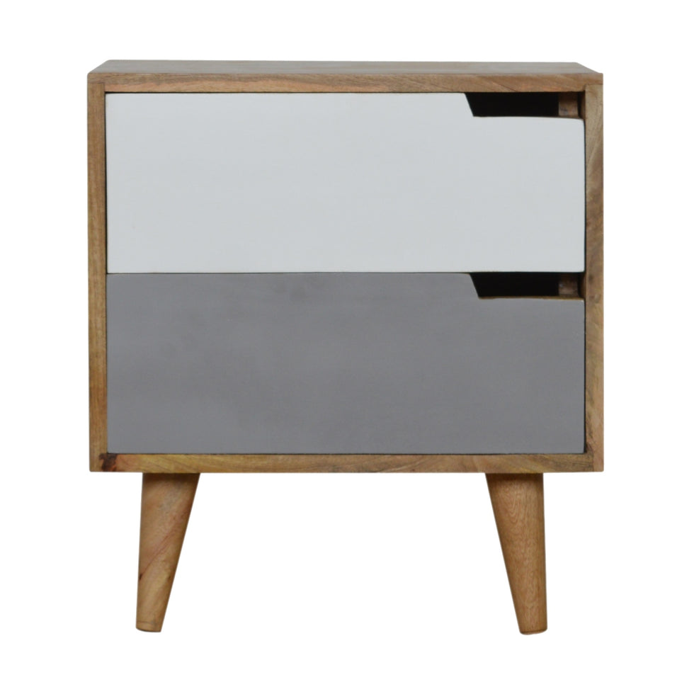 Artisan - Painted Cut-Out Nightstand in Gray