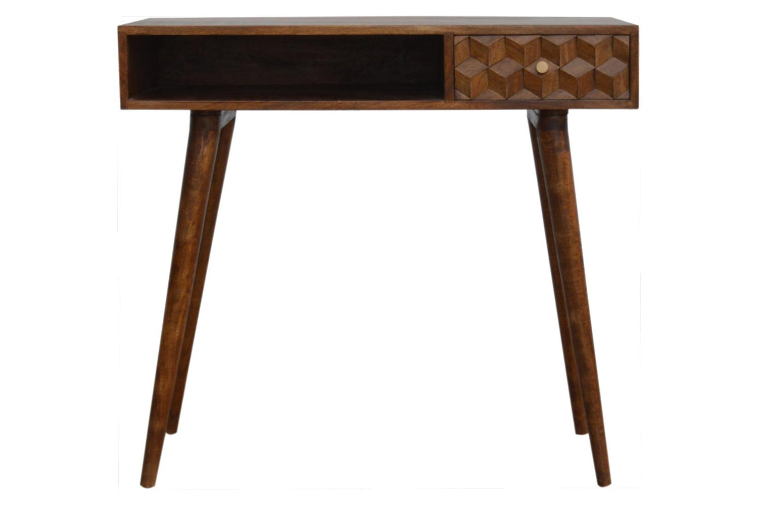 Artisan - Cube Carved Writing Desk