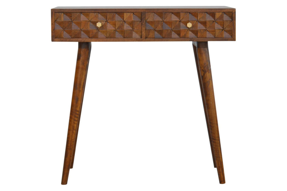 Artisan - Diamond Carved Console Table