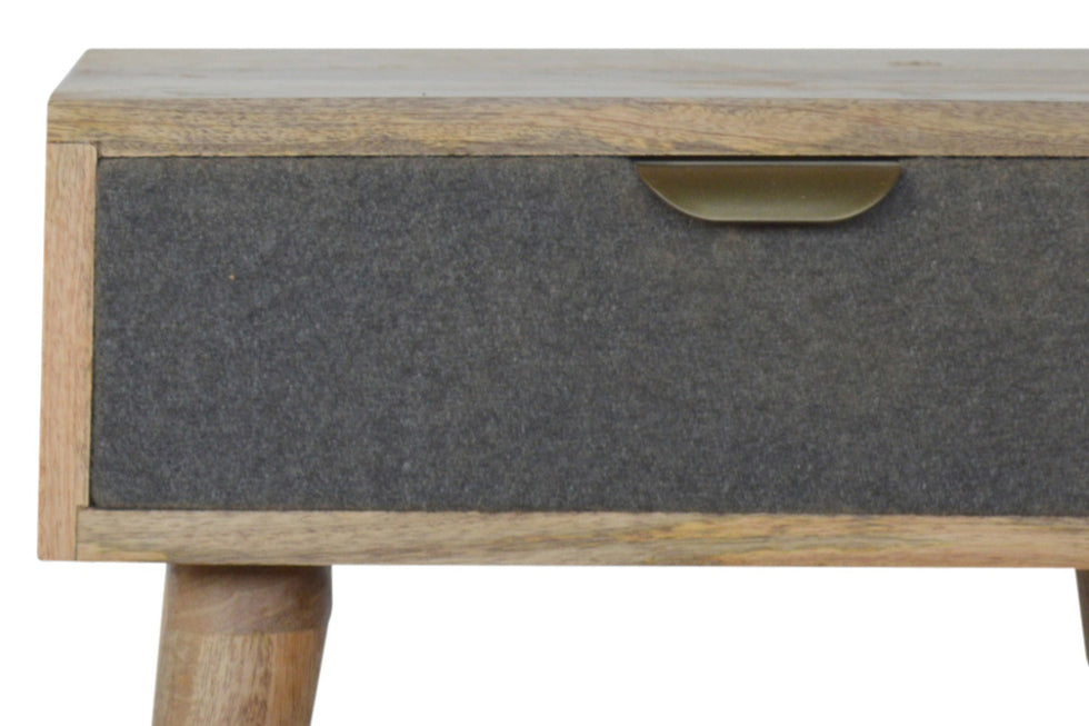 Artisan - Gray Tweed Bedside