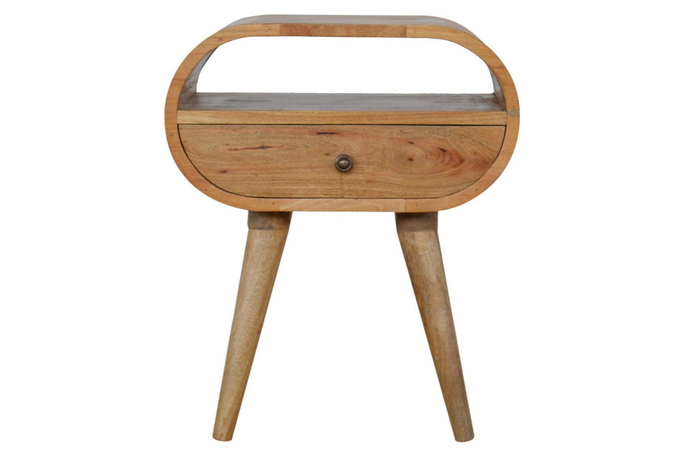 Artisan - Circular Open Slot Bedside