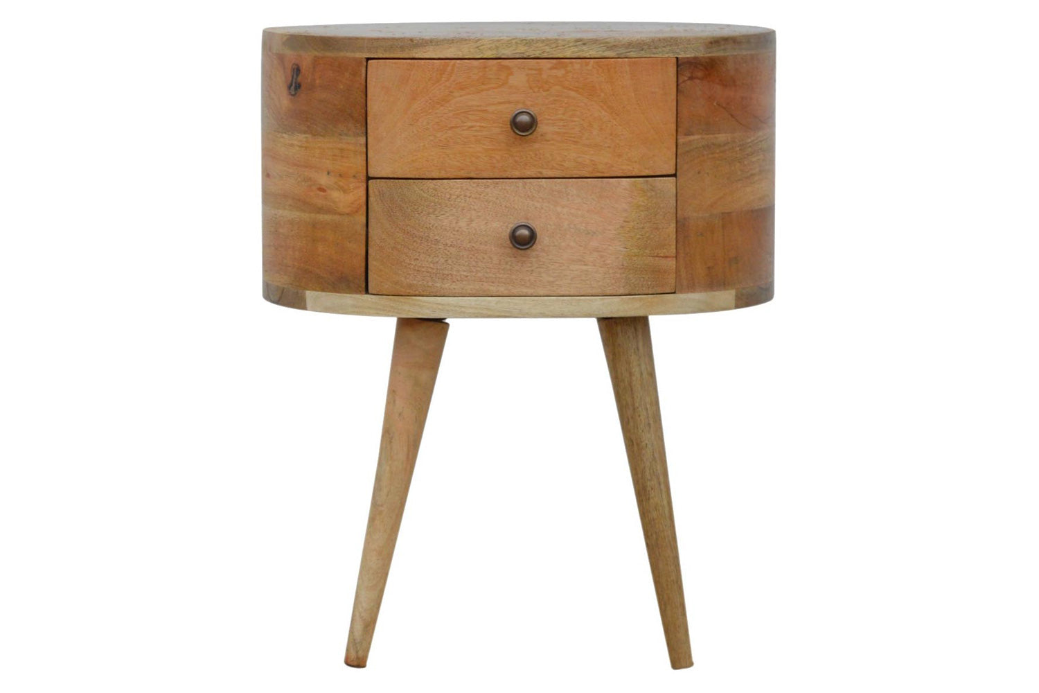 Artisan - Rounded Bedside Table Bedside w/o Reading Light