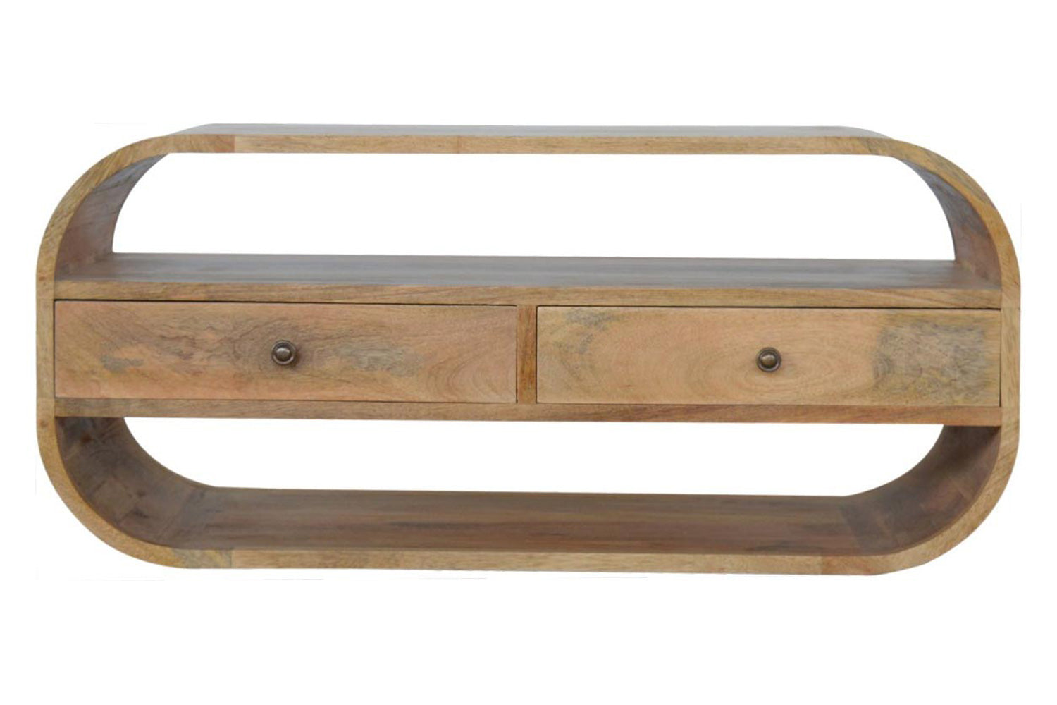 Artisan - Curved Edge TV Unit with 2 Drawers