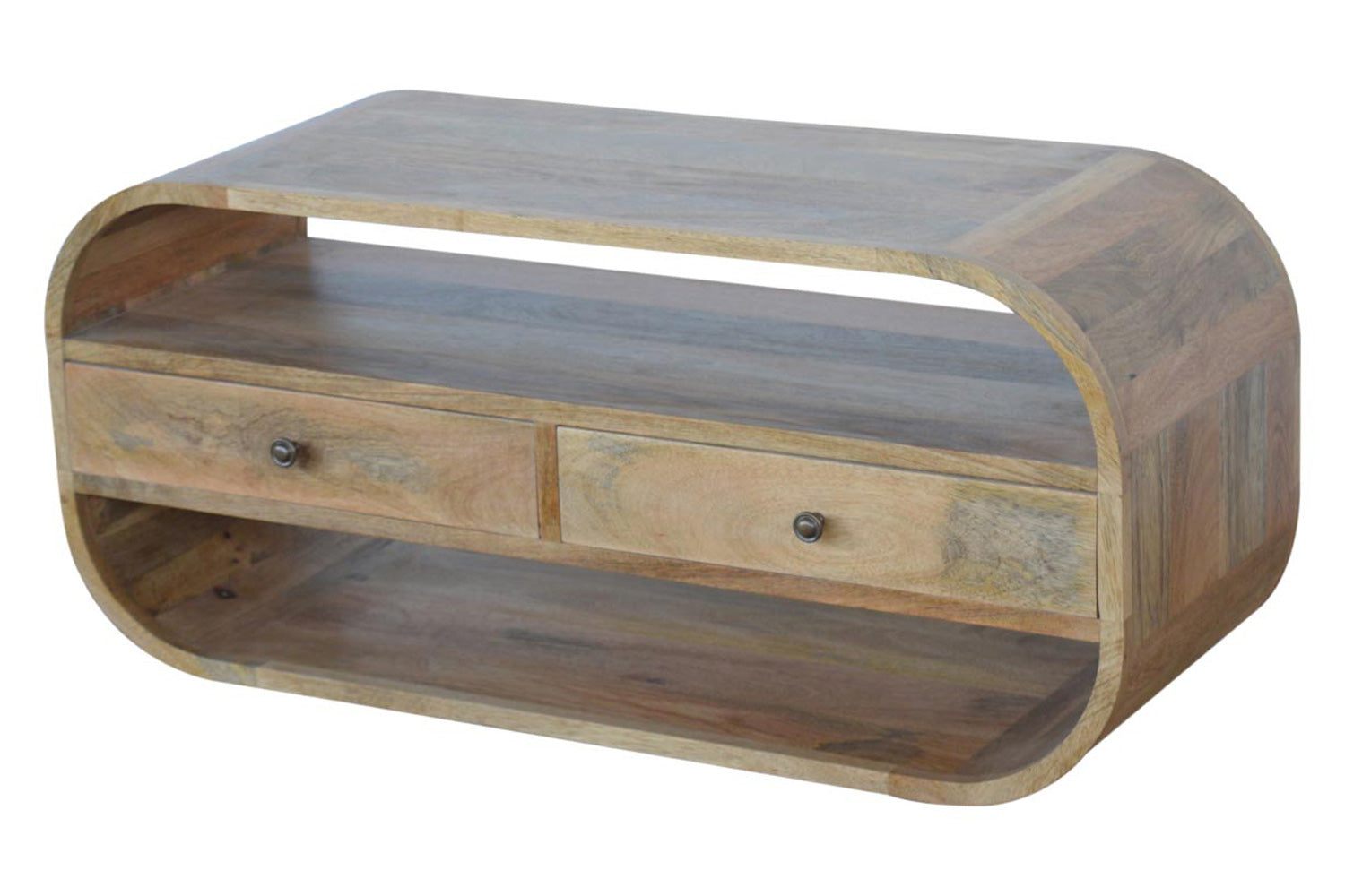 Artisan - Curved Edge TV Unit with 2 Drawers